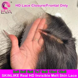 Skinlike Real HD Lace Closure Only 5x5 6x6 7x7 Invisible HD Lace Closures Skin Melt 13x4 13x6 HD Lace Frontal Only Pre Plucked