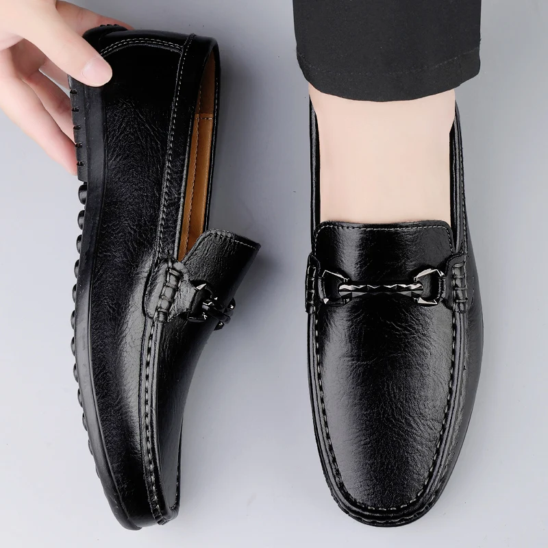 

Men's Business Leather Shoes Elegant gentleman minimalist style Party or office Adult high-quality shoes 37-46 Daily versatile