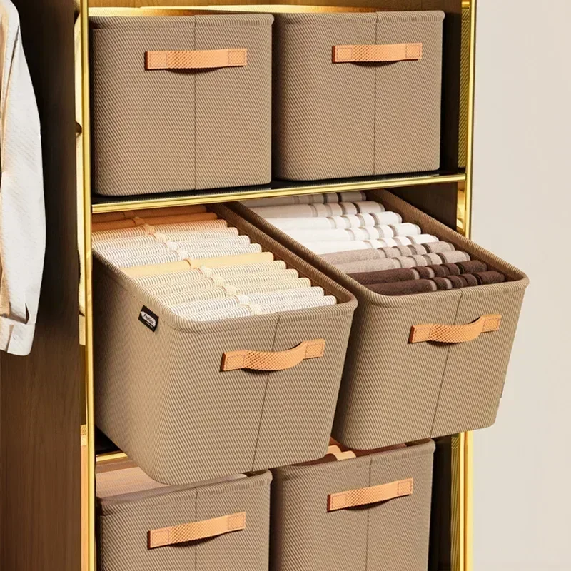 Verdicken Kleidung Organizer Hosen Pullover Lagerung Schränke Schubladen Organizer Jeans Lagerung Box Kleiderschrank Kleidung Lagerung Organisatoren – Detail 14