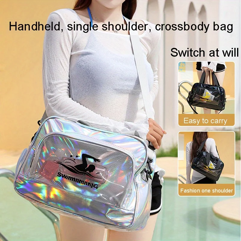 

Sports Beach Large Capacity Wet Dry Separated Design Crossbody Storage Shoe Portable Travel Pouch Holiday Outdoor Daily Carry