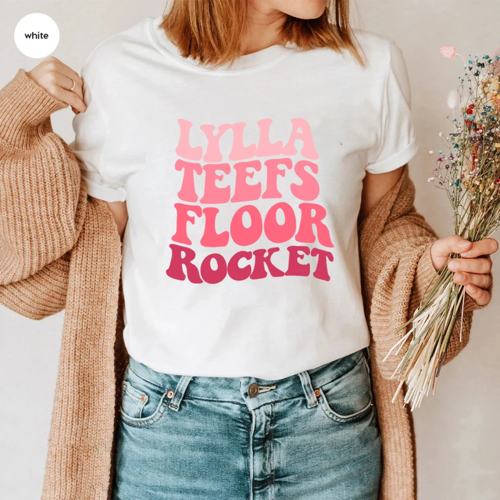 Lylla Rocket Floor Teefs T-Shirt Rocket Raccoon Unisex Shirts Friends Shirt Fans Gift Unisex Summer Casual Top Aesthetic Clothes