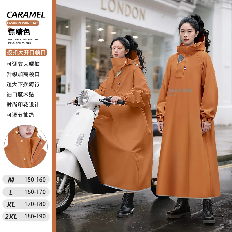

6colorsThickened Adult Motorcycle Raincoat Electric Car Rain Coat For Men Women Durable Waterproof Riding Gear Special Raincoat