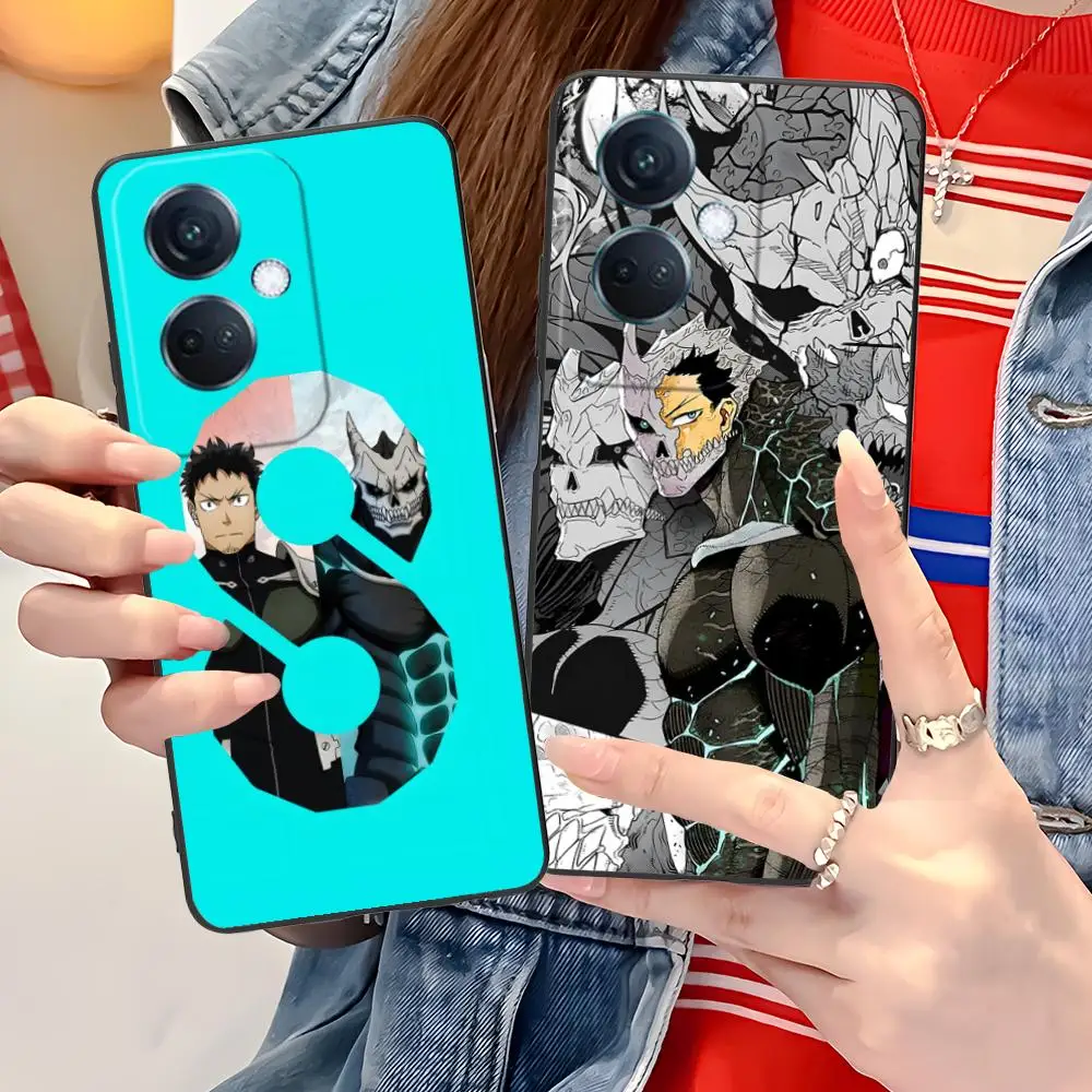 Kaiju No.8 Kafka Hibino funda de teléfono para OPPO Reno 14 13 12 11 10 9 8 7 6 5 F T Pro 5G cubierta de impresión colorida bonita cubierta de lujo