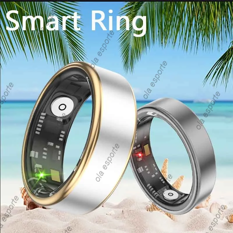 2024 New Smart Ring Men Women IP68 Waterproof Heart Rate Blood Oxygen Sleep Health Monitor Sport Fitness Health Ring Android IOS