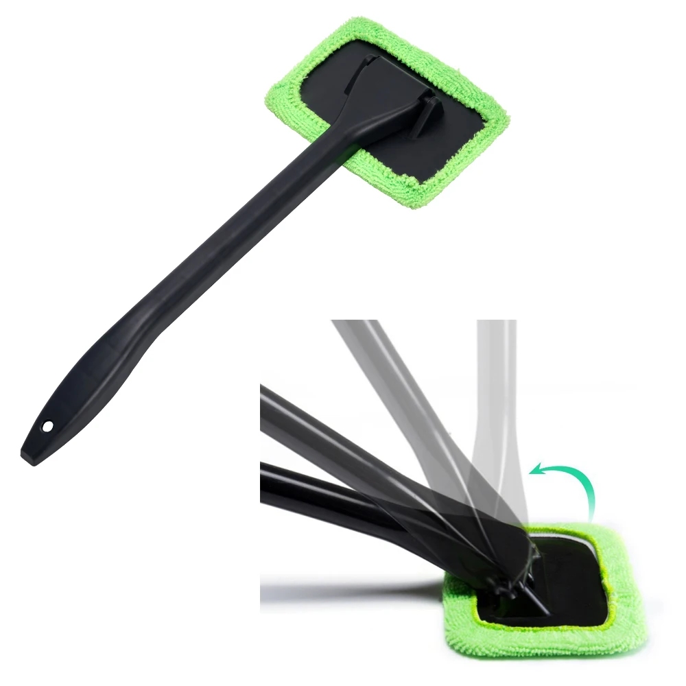 Car Window Cleaning Brush Kit Auto Windshield Wash Tool Interior Car Wiper Long Handle Household Glass Clean Brushes