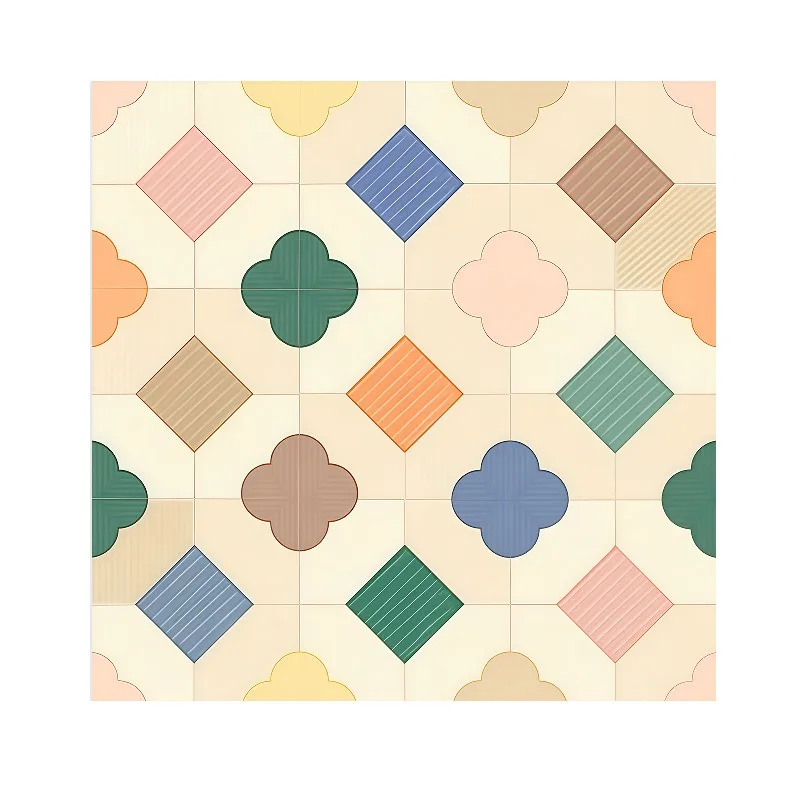 Macaron self-adhesive floor sticker, bathroom, kitchen balcony waterproof and non-slip floor renovation sticker, self-adhesive