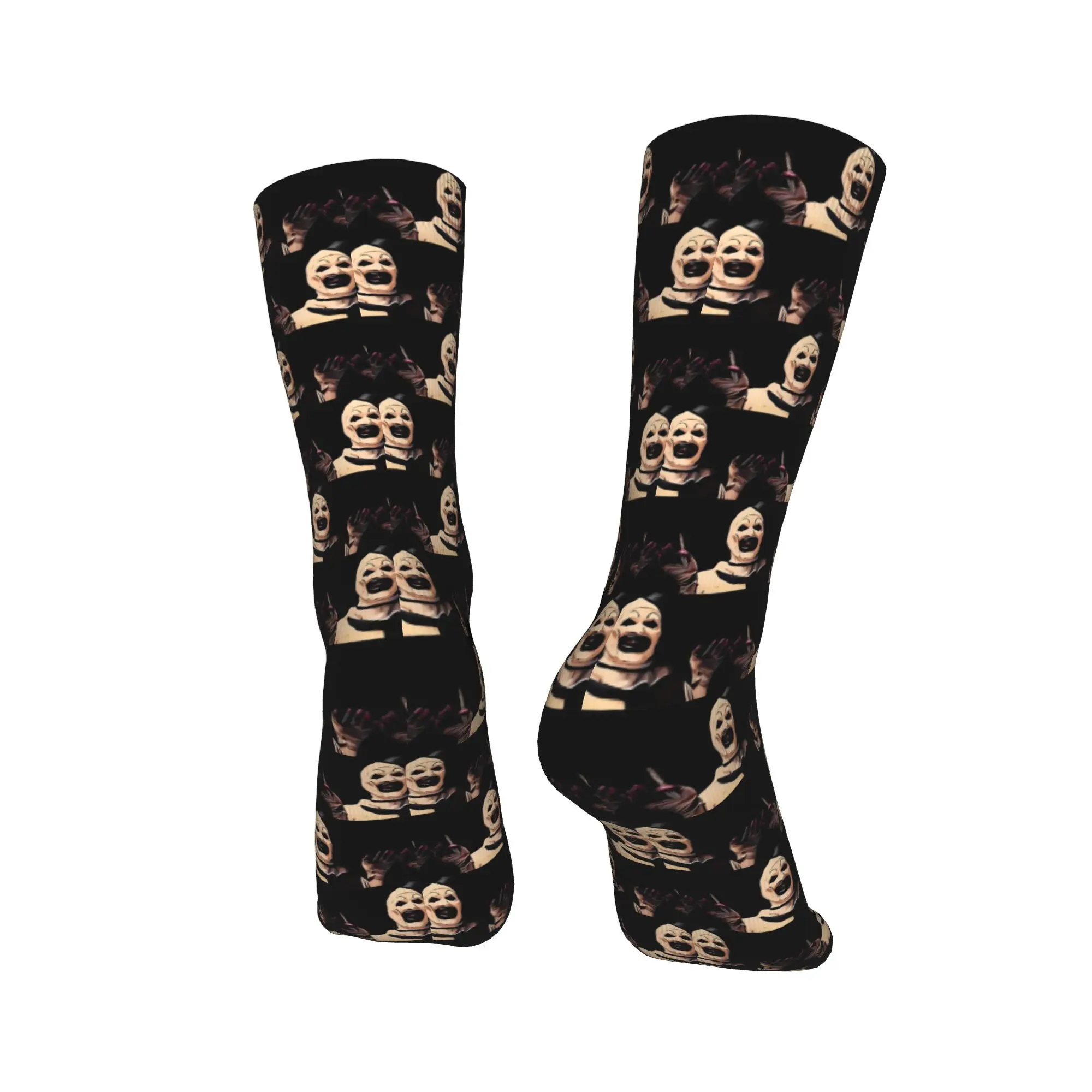 المرعب الفن المهرج 92693039 الجوارب Kawaii جوارب الشتاء عدم الانزلاق الرجال الجوارب لينة نمط الجري الجوارب #4