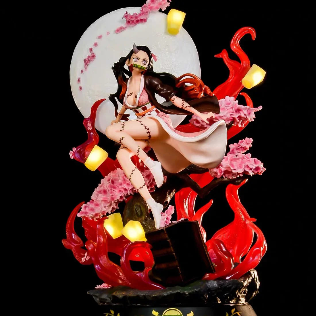 

Demon Slayer Gk Kamado Nezuko Anime Figurine Model Sculpture Box Decoration in Store Original Cartoon Doll Gifts