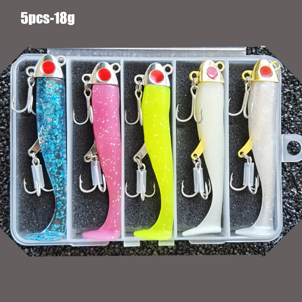 5pcs 18g 99mm Artificial Bait Lumious/Glow Mackerel Sea Bullet Bass Snapper Fishing Lure Wobblers Swimbaitjigging fishing lures