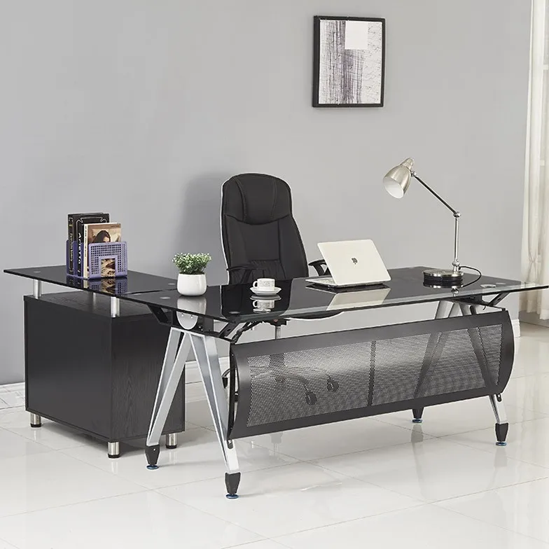 Hot Sell School Lab Tempered Glass Office Modern Standing De