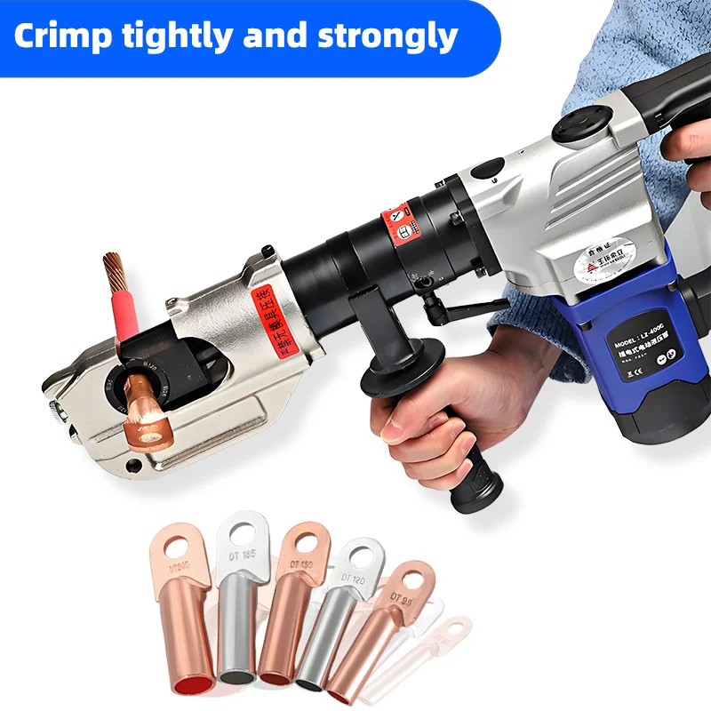 10-300mm² Electric Hydraulic Plier 2000W High Power Hydraulic Pliers Copper/Aluminum Terminal Crimper Hydraulic Crimping Tool