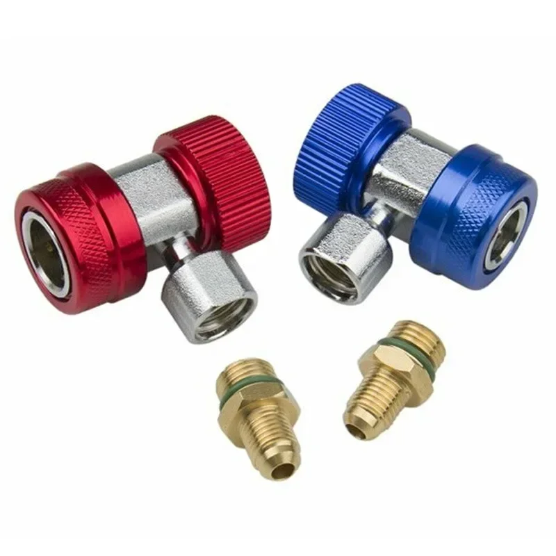 Car Air Conditioner R134A H / L Adapter Quick Coupling AC Coupler Coolant Filter Connector Tools Truck Automotive Accessories