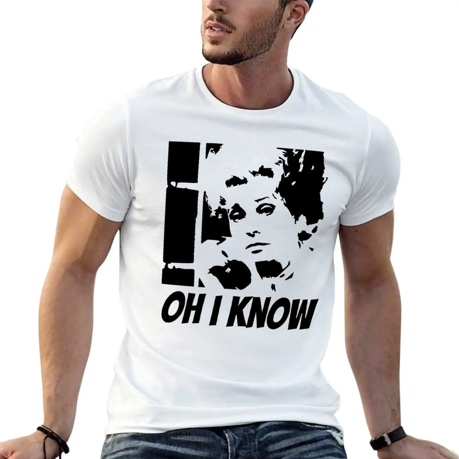 Oh I Know - Camiseta de Sybil de Fawlty Towers, camisetas para hombre, camisetas divertidas informales, camiseta de algodón