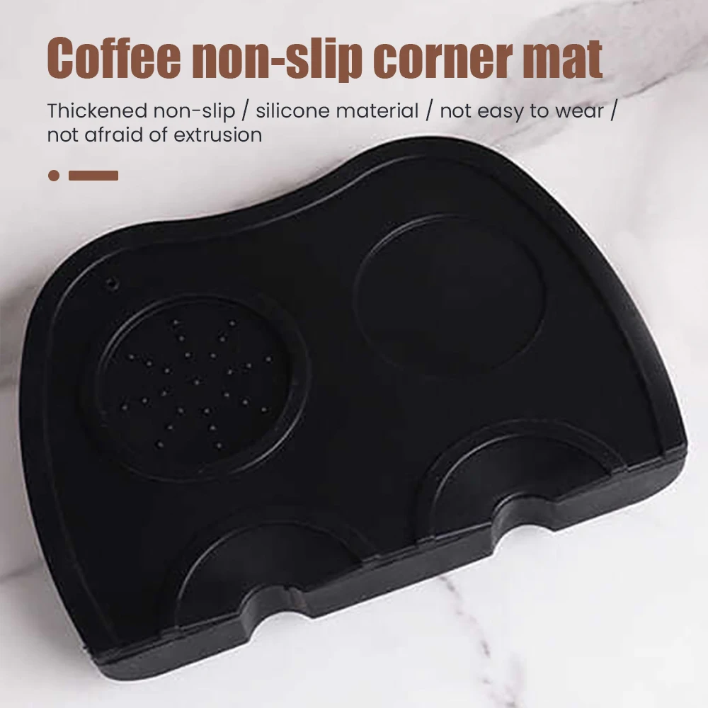 Coffee Powder Pad Corner Pad Non-slip Silicone Pad Filling Seat Coffee Machine Bar Powder Hammer Pad Handle Pad Powder Pad