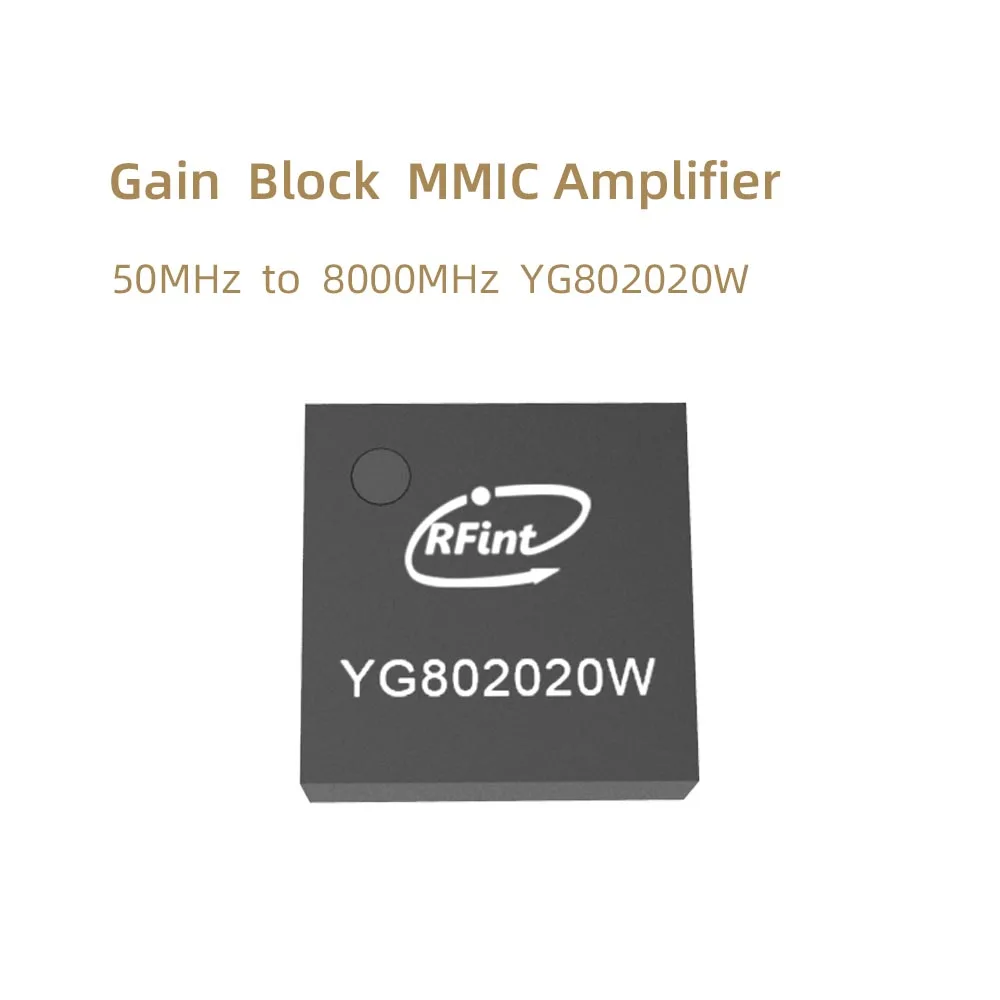 SZHUASHI-MMIC Amplifier, 50MHz to 8000MHz, 8GHz Gain Block, YG802020W, 100% New, 1Pc