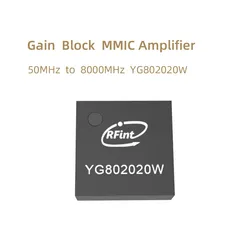 SZHUASHI-MMIC Amplifier, 50MHz to 8000MHz, 8GHz Gain Block, YG802020W, 100% New, 1Pc