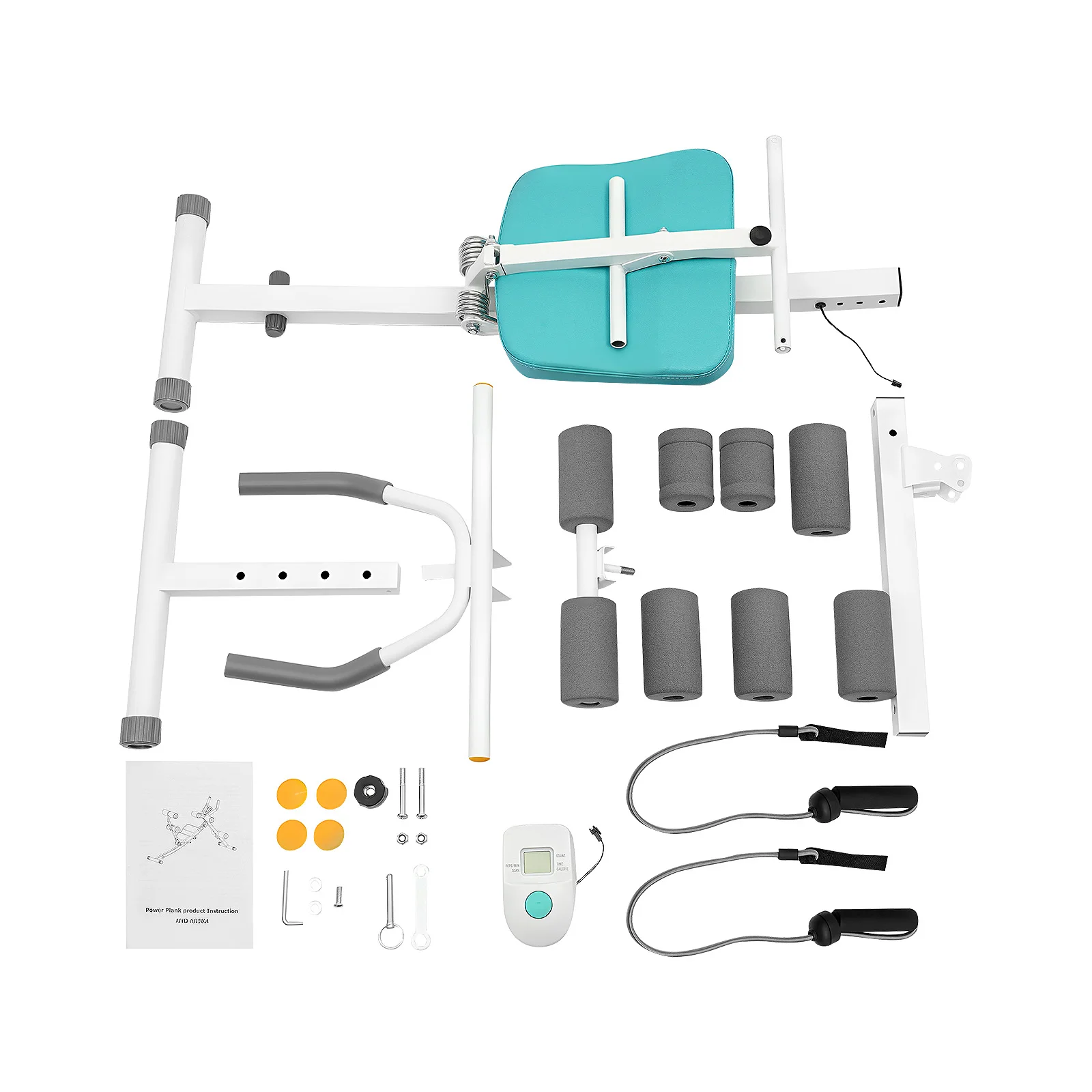 Foldable Abdominal Exercise Machine with LCD Display