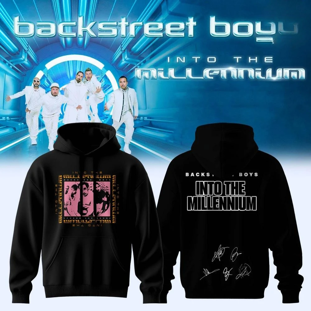 Backstreet Boys Into The Millennium Vintage-Porträt-Hoodie mit Aufdruck, Musikband-Design, für Männer und Frauen, langärmeliges Fan-Sweatshirt. – Detail 3