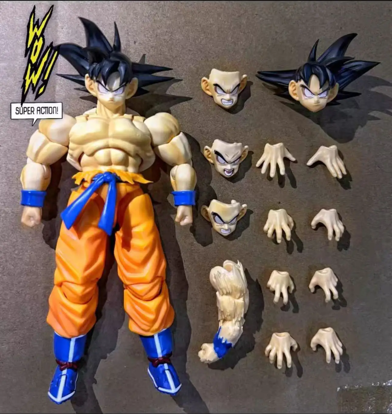 NEW WOW Super Action Figure Goku Kaiouken Dragon Ball Z SHF Goku Action Figure 15cm Collection Toy Kid Boy Gift