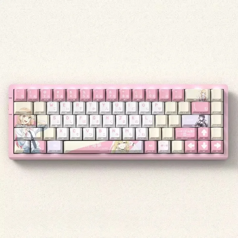 Enfield XiDuoChuanHaiMeng Keycaps Cherry Profile Transmission PBTl Sublimation Custom Cartoon Anime Point Keycap Gifts Gamers