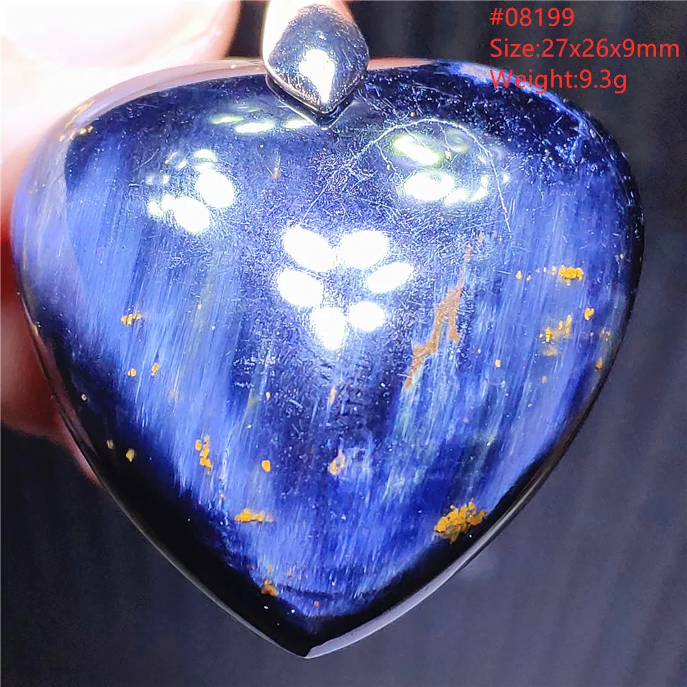 Natural Blue Pietersite Chatoyant Bead Pendant Cat Eye Water Drop Namibia Pietersite Necklace Women Fashion Jewelry AAAAAA
