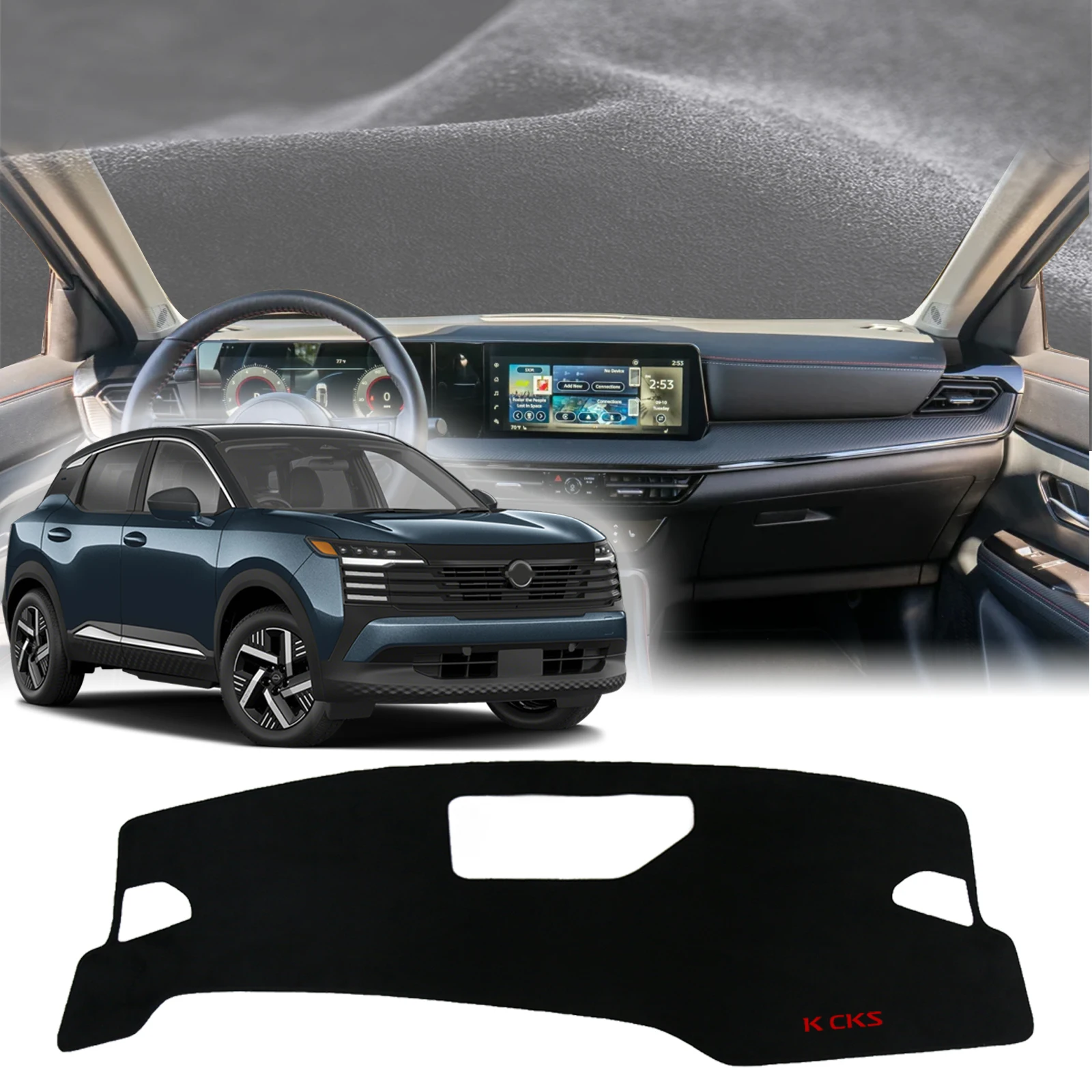 

fit for Nissan Kicks 2025 2026 Dashmat DashMat Sunshade Dashboard Cover Pad Protective Carpet Car Accessories