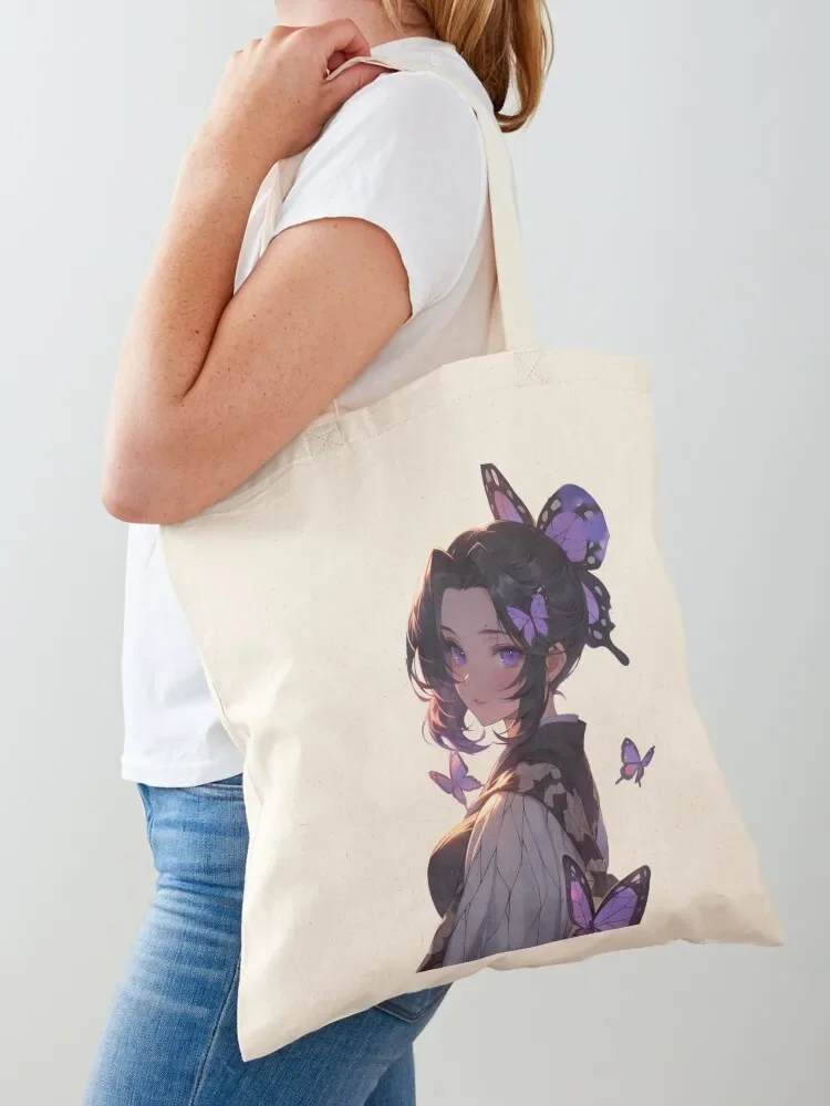 Shinobu kocho Tote Bag shopper bag woman Custom bag reusable shopping bags free delivery bags