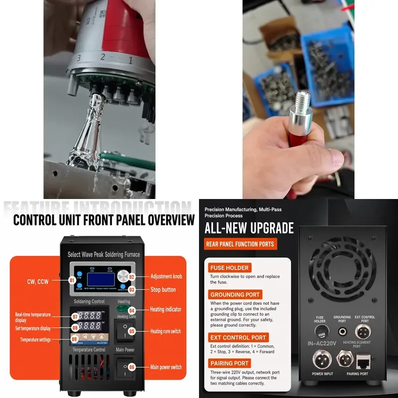Hot Selling Compact BF06 Selective Wave Soldering Machine for Electronic Assembly and Soldering of Small PCB Production Lines