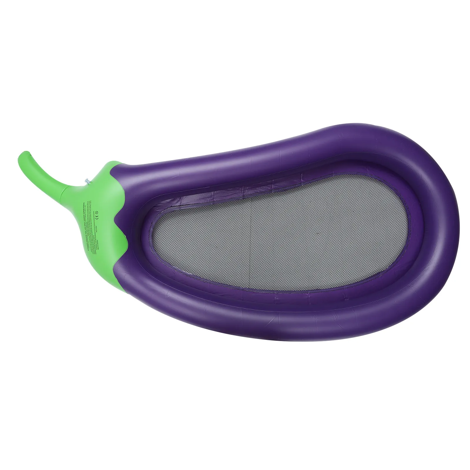 Auberginen-förmiges Aufblasbares Schwimmsofa in Leuchtenden Farben, Dickes PVC-Pool-Lounge-Sofa für Sommerpartys, Strandurlaub, Aufblasbare Schwimmliege