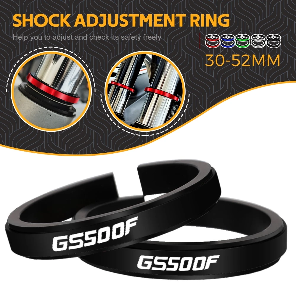 

FOR SUZUKI GS500F 2004-2009 Motorcycle Adjustment Shock Absorber Auxiliary Rubber Ring CNC Accessories Fit 30MM-52MM