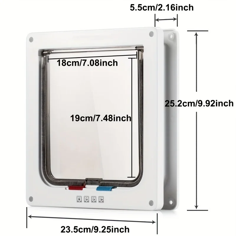 Easy-Install Large Cat Flap Door, 9.92X9.25