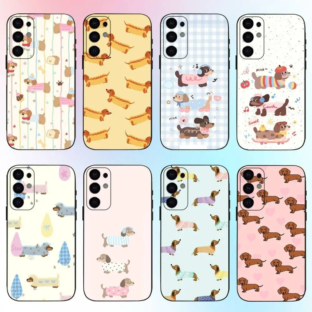 

Dachshund Dog Love Phone Case For Samsung S25,S24,S21,S22,S23,S30,Ultra,S20,Plus,Fe,Lite,Note,10,9,5G Black Cover