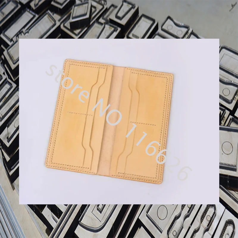 knife mould for DIY leather craft long folded wallet cardholder cutting dies 20x9.5cm
