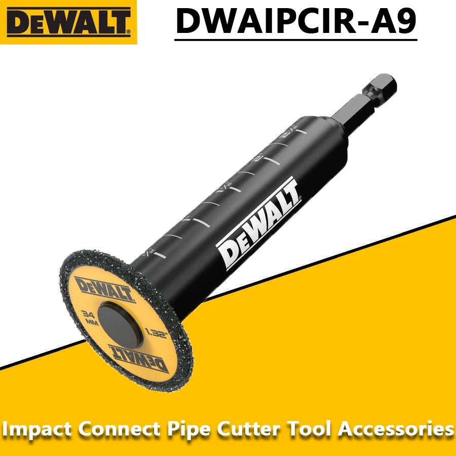 

DEWALT DWAIPCIR Impact Connect Внутренний резак для труб из ПВХ со шкалой Внутренний вспомогательный режущий инструмент Аксессуары Многофункциональный 34 мм