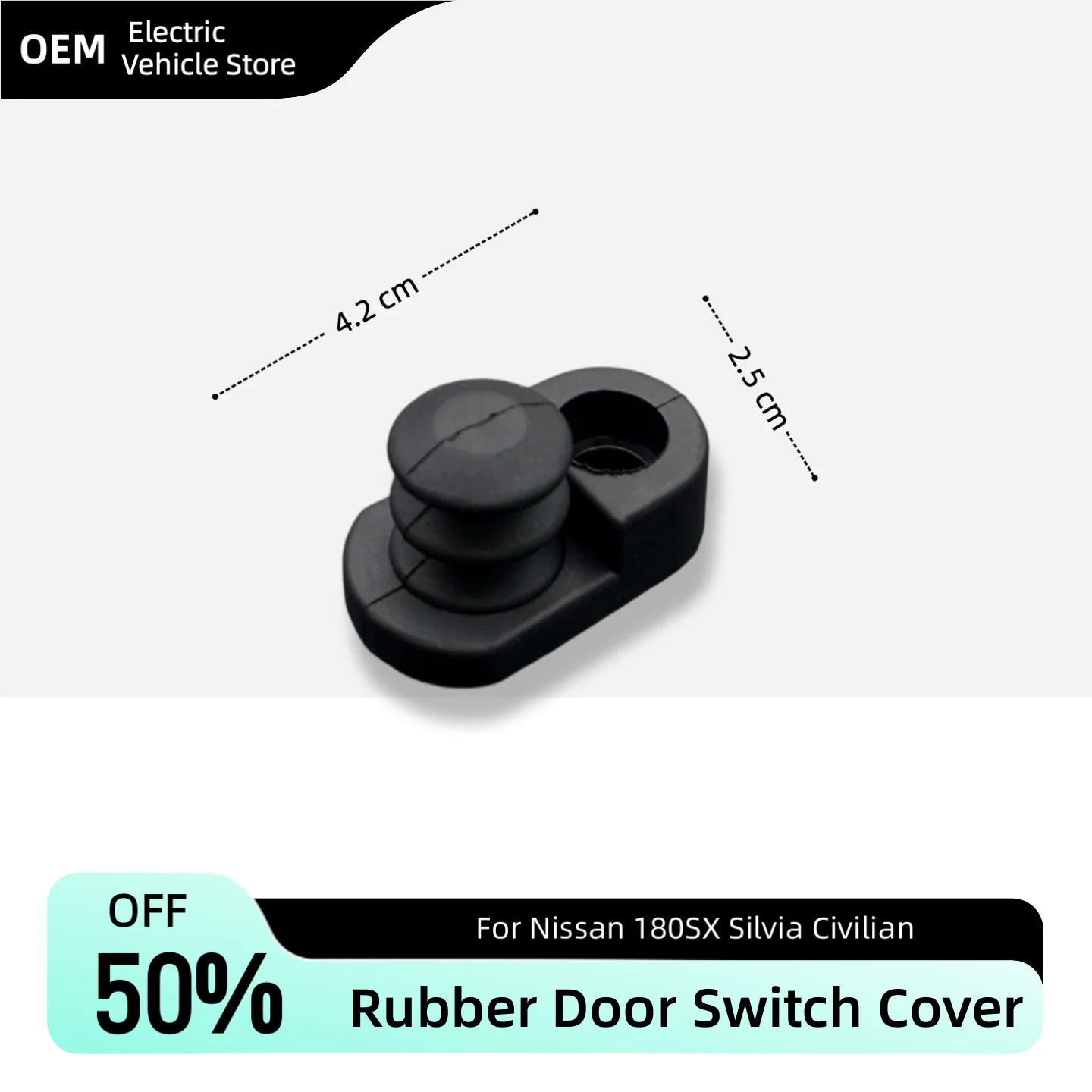 2pcs Door Rubber Door Cover 253685L300 For Nissan 180SX Silvia Civilian Elgrand Navara Patrol Skyline Stagea Pulsar