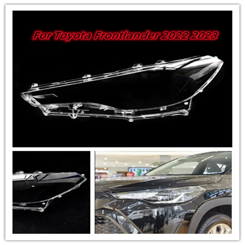 For Toyota Frontlander 2022 2023 Front Headlamp Cover Transparent Mask Lamp Shade Headlight Shell Lens Auto Replacement Parts