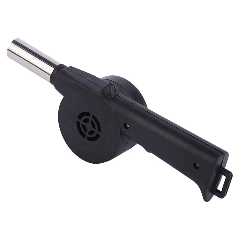 

Hand Crank Bbq Air Blower Black Manual Fireplace Bellows Outdoor Cooking Equipment Campfire Bellows Barbecue Blower