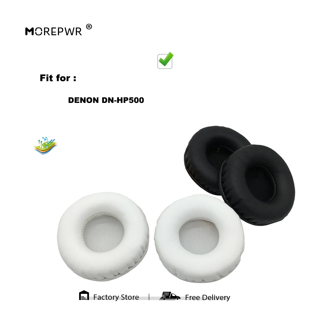 

Morepwr новые обновленные Сменные амбушюры для DENON DN-HP500, детали гарнитуры, Кожаная подушка, бархатный чехол для наушников