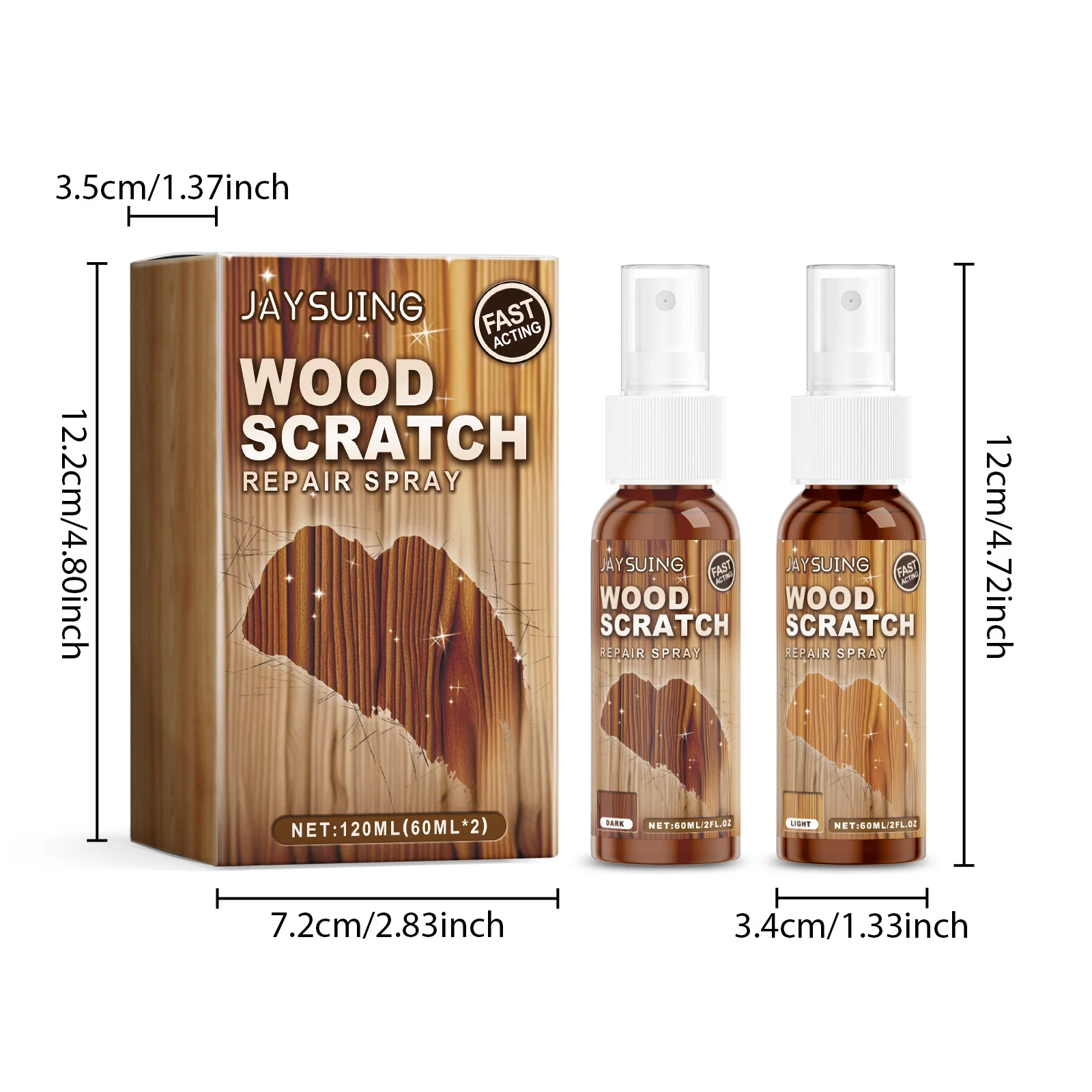 Краска для ремонта пола мебели Восковая краска для мебели Деревянный стол Пол Дополнительный цветной спрей Быстродействующий спрей для ремонта царапин