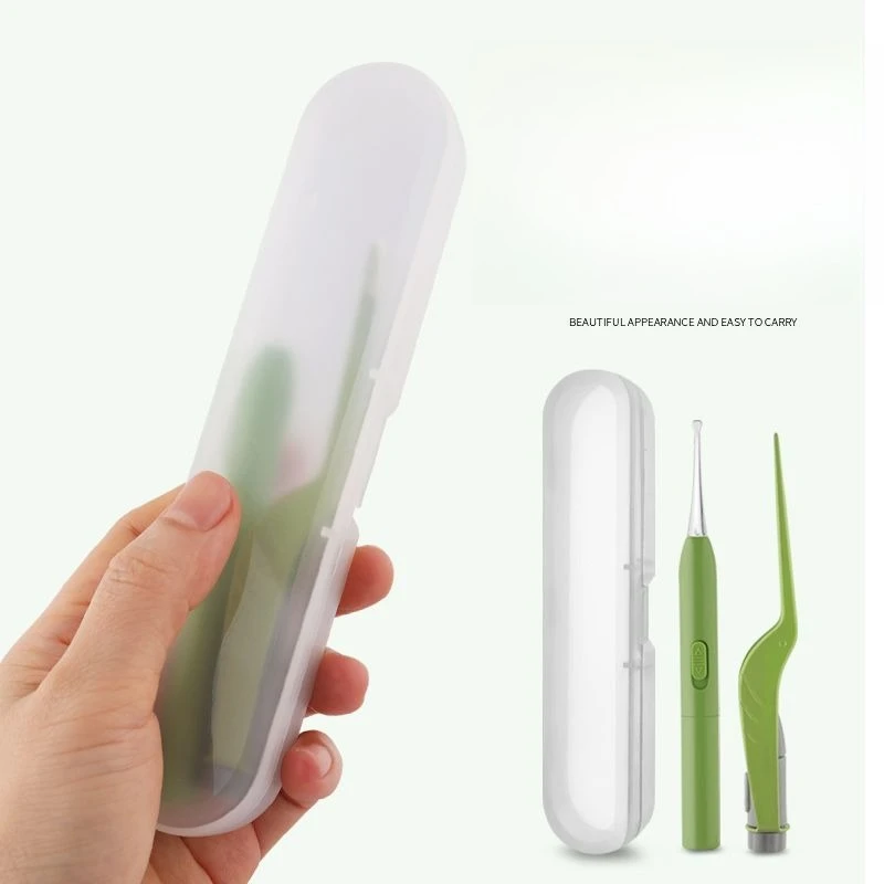 Lighted Ear Pick Tool Kids Safety Cute Earwax Spoon Tweezers Cleaner Set Glowing LED Digging Scoop Safe Soft Silicone Tip Ultra view 2