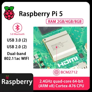 公式オリジナルRaspberry Pi 5 Cortex-A76 Linux 2GB 4GB 8GB ARMボードPythonプログラムPCIEギガビットイーサネットUSB3.0 8ベストセールスオレンジPI 8GB RAM -3
