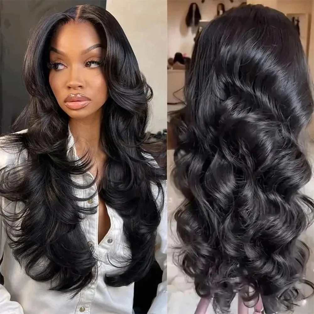 250 Плотность Объемная волна 13x4 Парики фронта шнурка Бразильский 5x5 Бесклеевой парик с застежкой Черный 13x6 Hd Прозрачный фронтальный парик из человеческих волос