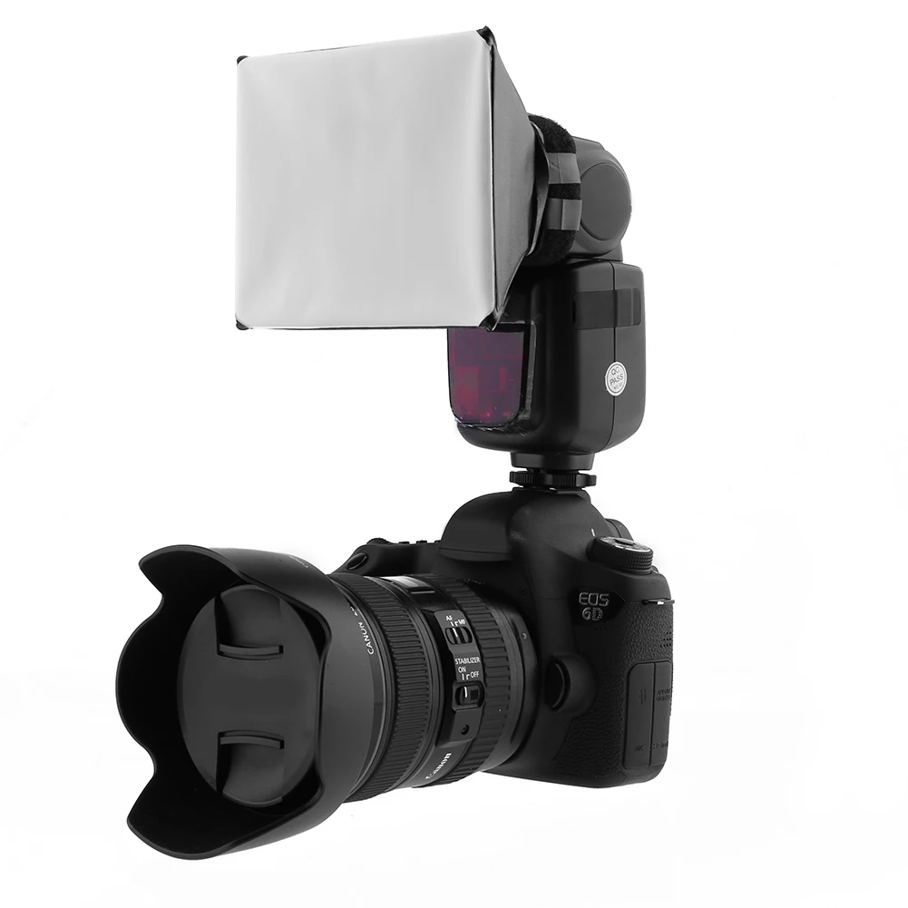 Picture 6: Photography Flash Diffuser Softbox Universal DSLR Photo Flash Diffuser Light Soft Box Foldable Accessories for Canon for Nikon