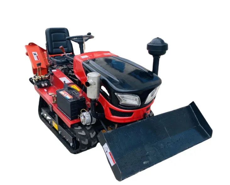 Rotary Crawler Tractor Chinese High Quality Tiller Cultivator For Small Garden and farm   Machine For Sale