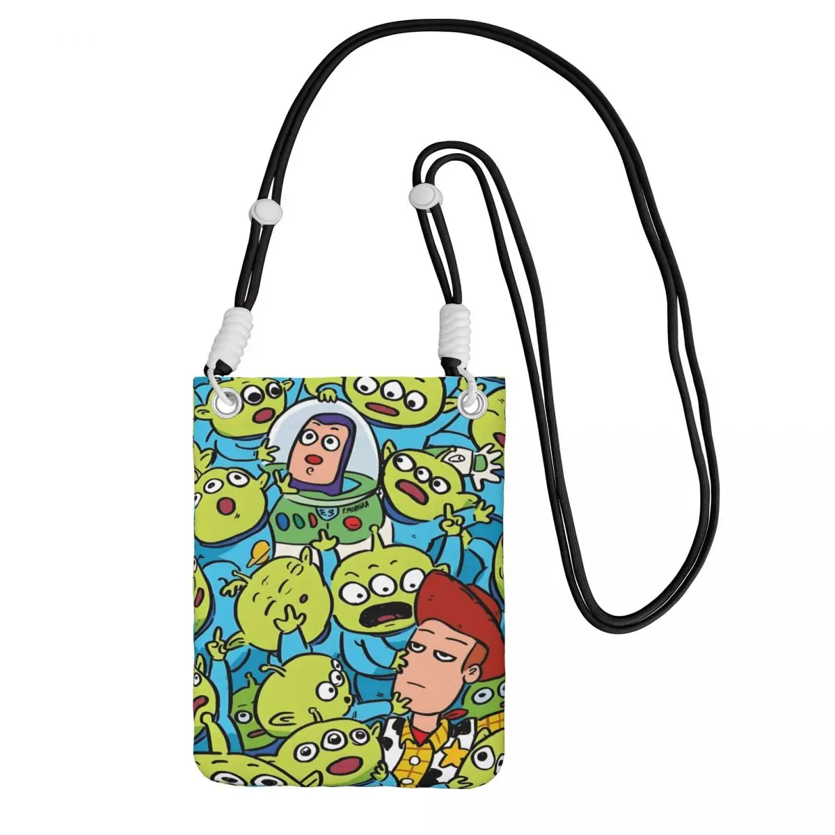 

Custom Toy Story Carry A Mobile Phone Bag Diagonally Women Men Comedy Film Mobile Phone Bag for Camping Biking Phone Money Pouch