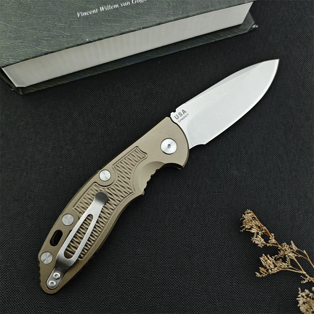 Hinderer XM18-A Color Box Titanium Handle Mark 20CV KNIFE Fisher Outdoor Camping Hunting Pocket EDC Tool Knife