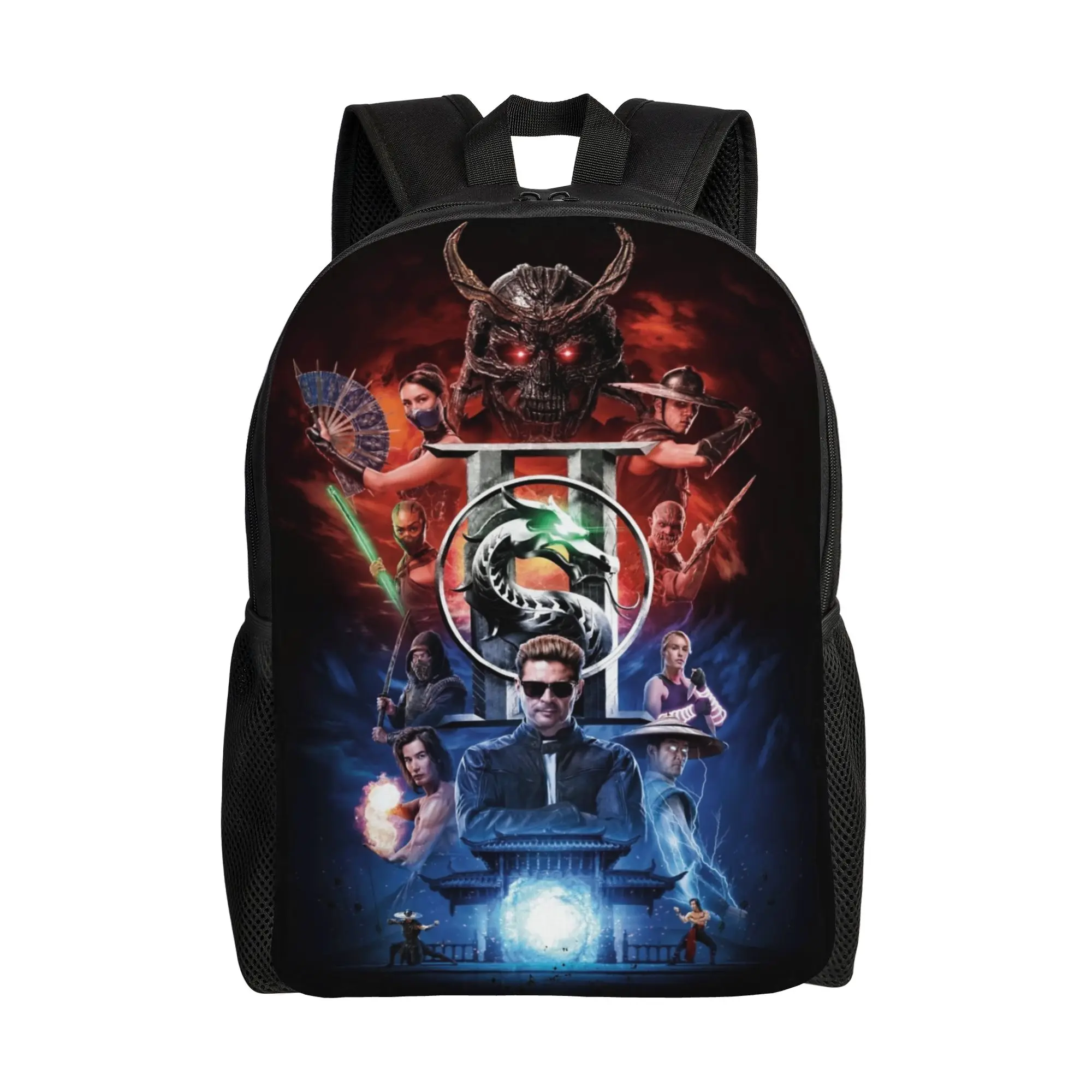 

Mortal Kombat 2 Backpack for Men Women Casual High School Daypack College Canvas Bags Gift