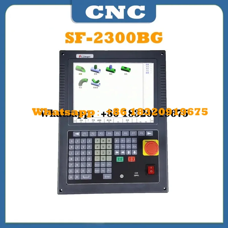 نظام آلة قطع الأسلاك المتقاطعة لهب البلازما CNC SF-2300BG وحدة تحكم قطع الأنبوب الدائري وألواح الأنبوب