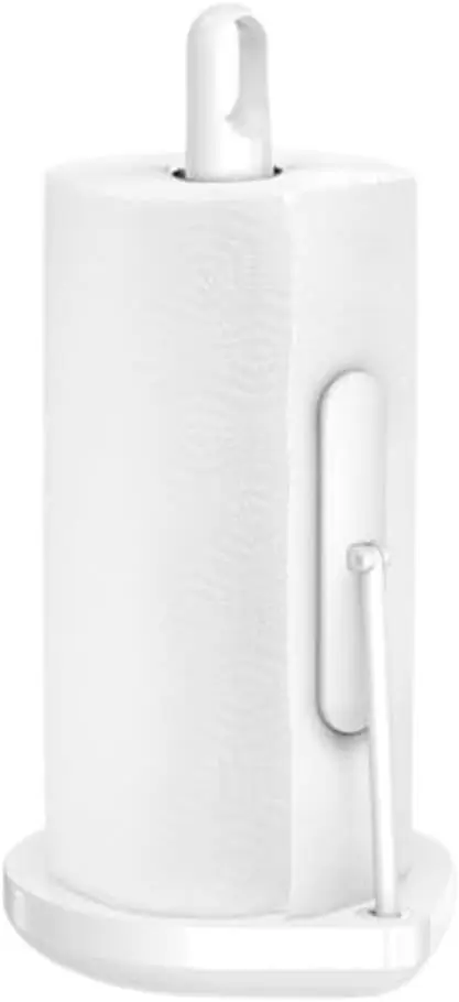 حامل المناشف الورقية شديد التحمل من الفولاذ المقاوم للصدأ مع ذراع شد لسهولة التمزق بيد واحدة، سطح المطبخ