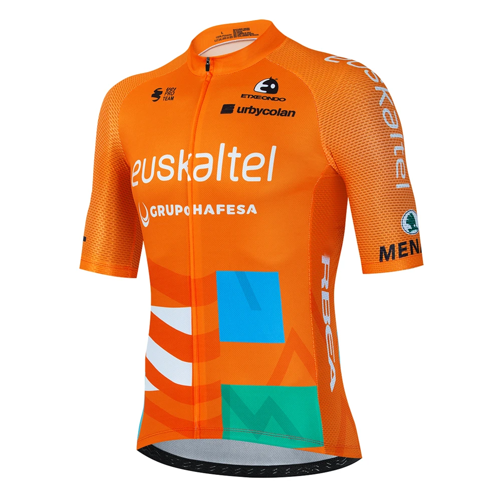 2023 Euskaltel Euskadi Cycling Jersey Set Summer Cycling Clothing Men Kits Road Bike Shirts Suit Bicycle Bib Shorts MTB Maillot